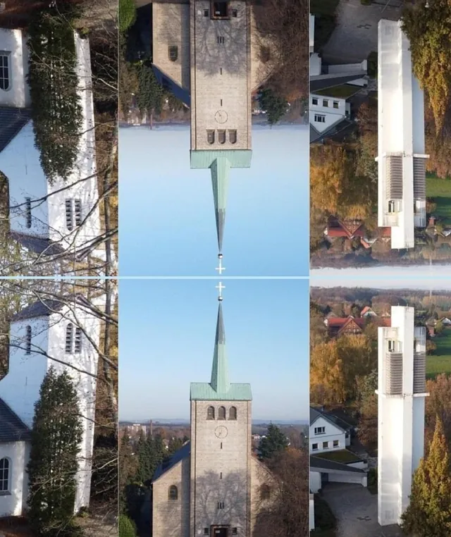 Collage Kirchtürme Versöhnungs-Kirchengemeinde Jöllenbeck