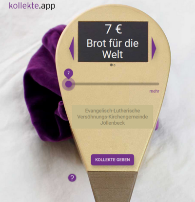 Digitaler Klingelbeutel