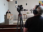 Aufnahme für eine Videoandacht